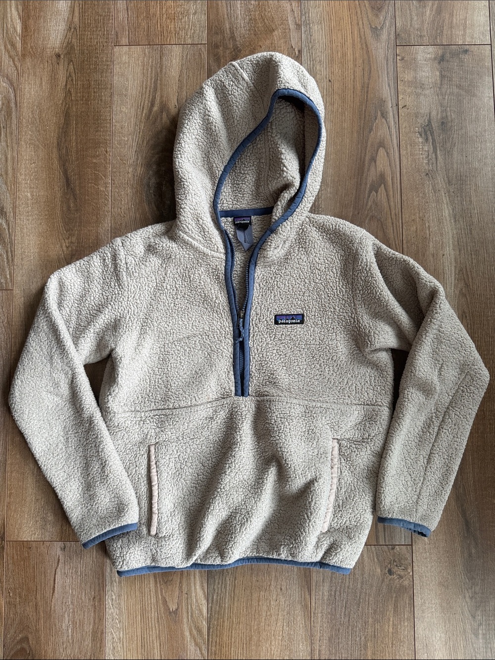 Patagonia Fleece Hooded Pullover - Cream